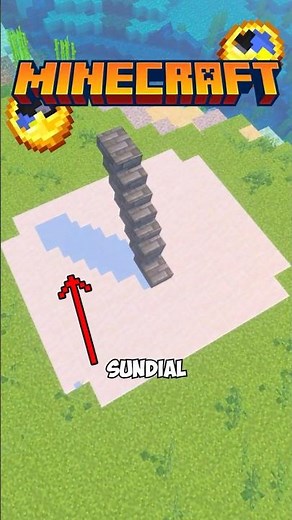 This sundial actually works in Minecraft