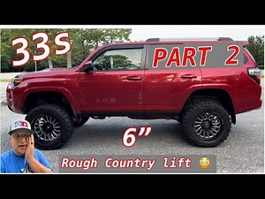 HOW TO INSTALL A 6 INCH ROUGH COUNTRY LIFT ON A TOYOTA 4RUNNER WITH 33 INCH TIRES PART 2 #howto