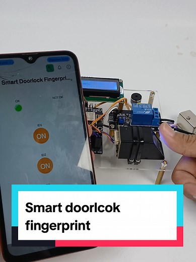 project iot smart doorlcok fingerprint #esp8266 #smartdoorlock #iot #arduinoproject #arduino