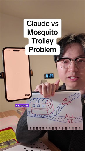 Claude vs MOSQUITO Trolley Problem #ai #claude