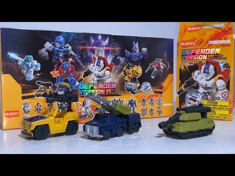 New transformers Onslaught review. Combaticons swindle & brawl. Defender version 05 & 4 from Blokees