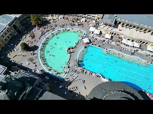 Széchenyi Thermal Baths in Budapest - an 4K aerial view!