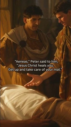Acts 9:32-35 (NIV1984) The Ministry of Peter I :The Healing of Aeneas in Lydda