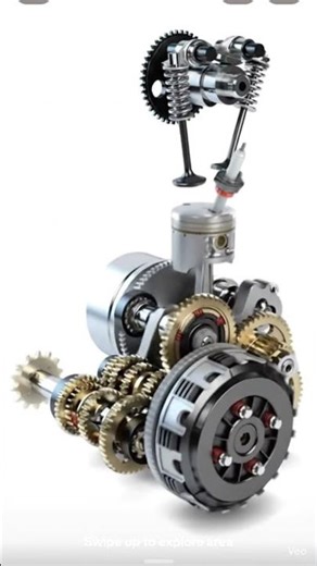 Inside the Engine – 3D Animation Power View 🔥#shorts