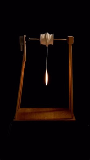 Installation by Parker Heyl @parkerheyl 🕯️ “Candle Wick, DC Motor, Arduino, Webcam” #parkerheyl | Tambaran2
