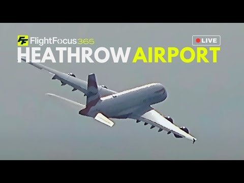 Heathrow Airport Live - CROSSWIND Tuesday 23rd September 2025
