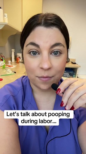 Let’s talk about pooping at during labor! Its very normal to feel rectal pressure and the sensation that you have to have a bowel movement during delivery. Once you start pushing, it’s very common to have a bowel movement. This is nothing to be nervous or embarrassed about! This is actually a really good sign because it tells us that using the right muscles to push your baby out! ##womenshealth##obgyn##healthcare##healthytips##pregnancy##thirdtrimester##newmom##labor##laboranddelivery##Baby##del