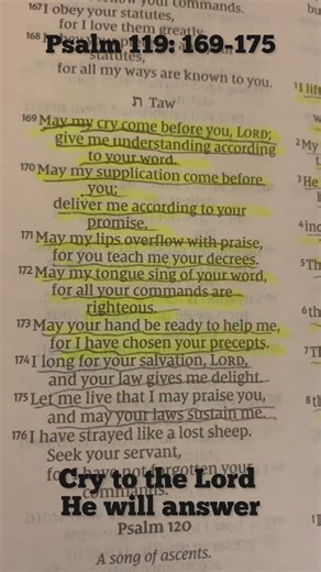 Cry into the Lord and He will deliver you . Psalm119: 169-175 #worshipmusic #praiseandworship