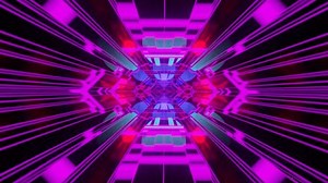 3D Futuristic Sci-Fi Warp Tunnel Loop