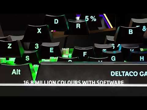 DELTACO GAMING 65% gaming wireless keyboard