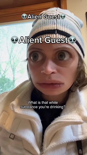 alien guest p1: milk #comedу #skit #funny #fyp #alien