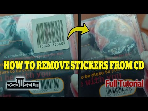 How I Remove Unwanted Stickers from CDs Full Tutorial demo