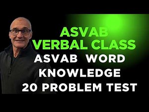 ASVAB Word Knowledge 20 problem practice test #asvab