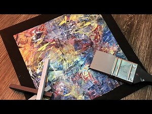 Paint abstract acrylic picture with brush (Color Shaper) | Beginner | Advanced | Demo