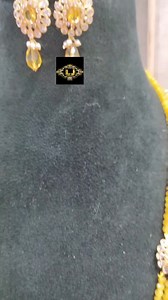 16 reactions | Bright glossy yellow cysrtal beads neckpiece with a honey shade earrings .... 14 carat hallmark gold jewellery For booking & price details Watsapp on this given number: 9073766134 | Lavya jewels | Facebook