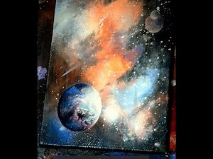 how to airbrush planets and a galaxy full video