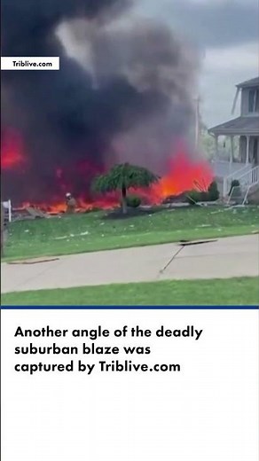 Horrifying video captures house exploding in Pennsylvania, killing five people #shorts