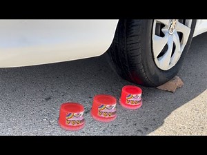 Crushing slime Test by Car Tire 🛞🚗🔥