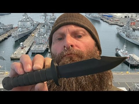 The Ontario knife company SP24 USN-1 (a Gnarly Navy Knife 🚢)
