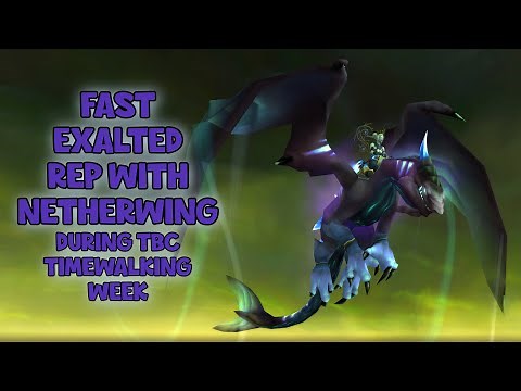 WoW - Fast Exalted Rep with Netherwing During The Burning Crusade Timewalking Week For 6 Easy Mounts