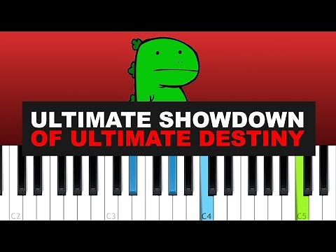 Lemon Demon - The Ultimate Showdown of Ultimate Destiny (Piano Tutorial)