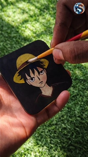 “Anime Character Glass Painting | Step by Step | Handmade Art by Me”