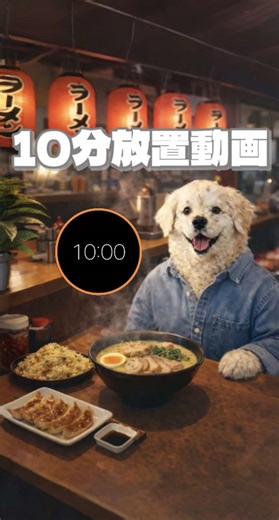 犬の10分放置動画＆タイマー🐕 10分が経過する3秒前に鳥のさえずりでお知らせします♪🕊️ #無音動画 #タイマー #おすすめ #fyp #犬