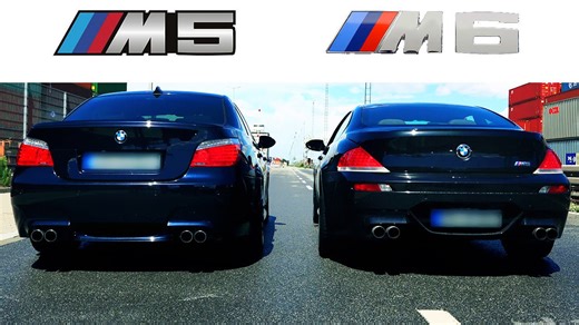 BMW M6 Sound V10 Exhaust Acceleration VS BMW M5 E60 Revs Revving E63 Coupe 🔥