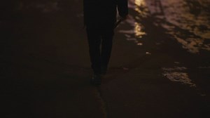 Gangster walking with a baseball bat - Free Stock Video