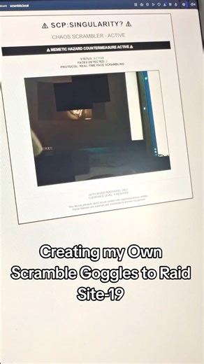 SCP Scrambler Goggles IRL #scp #scpfoundation #scp096