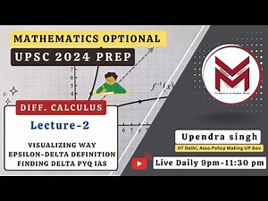 DL-2: epsilon delta limit Calculus with beautiful examples PYQs: UPSC ias/ifos Mathematics Optional