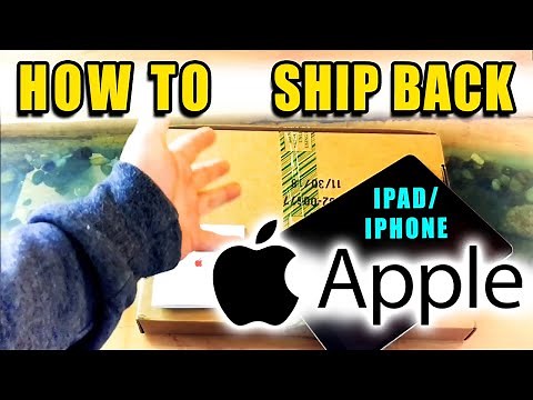 HOW TO SHIP IPAD IPHONE back to Apple | APPLECARE Replacement