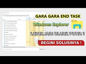 HOW TO RE DISPLAY THE END TASK WINDOWS EXPLORER SCREEN