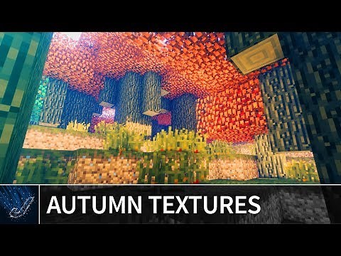 Minecraft Java: AUTUMN TEXTURE PACK WITH SHADERS - Minecraft 1.12 Realistic Textures AMR90X