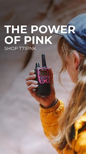 헡험헪: T71PNK Walkie Talkie  Enjoy reliable communication and long-lasting battery life with the limited-edition pink two-way radios. ✨ License free, easy-to-use right out of the box ✨ Long-lasting battery life up to 12 hours ✨ Rapid-charge technology ✨ Multiple power options Talk Pink with Midland. Shop now! | MidlandUSA | Facebook