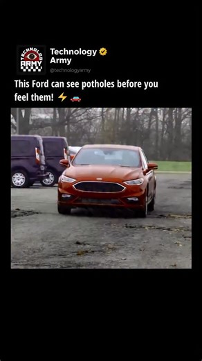 TechnologyARMY on Instagram: "The Ford Fusion Sport uses 12 high-resolution sensors to scan the road and spot potholes in real time. When it detects one, it adjusts the suspension in 2 milliseconds, keeping the ride smooth and the car protected. 💪 That’s how smart tech turns rough roads into smooth drives. Love Technology? Follow @TechnologyArmy 🌟 Media: Ford #technology #innovation #cars #engineering #future"