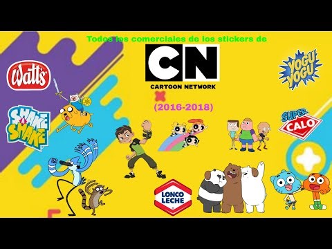 Todos los comerciales de los stickers de Cartoon Network (Chile 2016-2018)