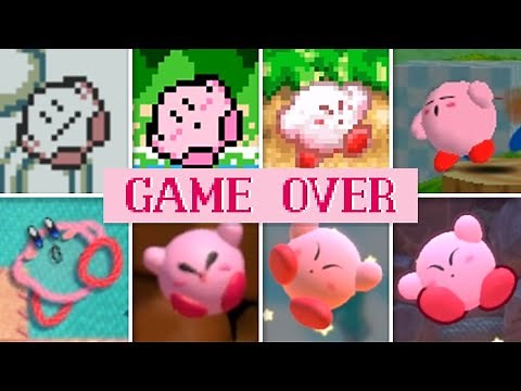 Evolution OF Kirby Death Animations & Game Over Screens (1992-2023)