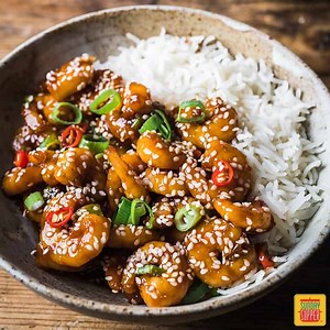 Sweet and Spicy Prawns Stir Fry in 15 Minutes