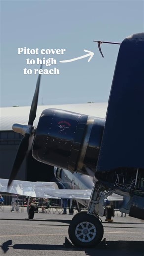 Hunter Warbirds on Instagram: "🤔🔊How to take the Pitot cover off a #Corsair! 🤝🤔 #warbirds #warbird #pilot #fighterpilot #tailwheel #aviationlovers"