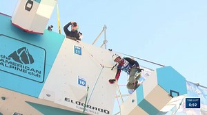 The crowd goes absolutely wild for Switzerland's Yannick Glatthard who tops the wall after a breathtaking jump to make the last hold and wins gold in the men's lead final 🙌 | EpicTV