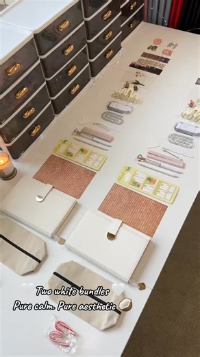 BOOKISH BUNDLES 📚 on Instagram: "Two white bundles — pure calm and cozy vibes 🤍 Minimal details, bookish mood, and quiet moments. Perfect as a gift or for yourself ✨ 🛒 Link in bio whiteaesthetic #bookishbundle #cozyvibes #giftideas #minimalstyle"