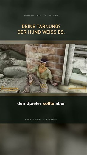 Deine Tarnung in New Vegas scheitert am Hund