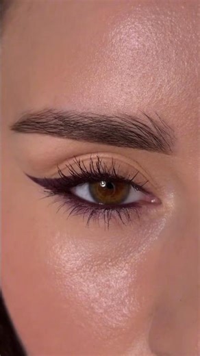 cute eyeliner look 🤎🖤 #ytshorts #tutorial