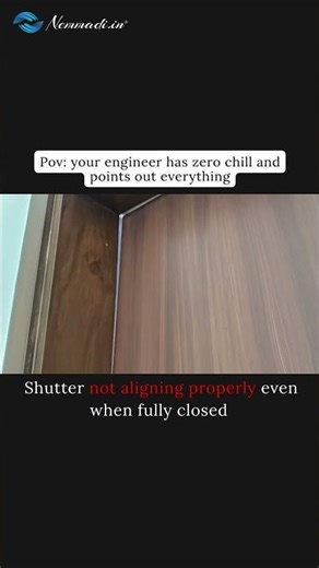 Shutter misalignment clearly visible even in closed position - Home Inspection