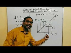 Iteration method or method of successive approximation