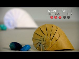 ORIGAMI - DIY - How to make a Navel Shell (Tomoko Fuse) - Golden ratio