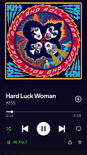 #kiss here is an example of the song kiss they formed in New York City in 1973 and their hit smashed song from the rock ‘n’ roll over record. Hard luck, woman just an example of my beautiful and perfect lip syncing skills. Enjoy. #knightsinsatansservice #hardrock #love #newearthboy