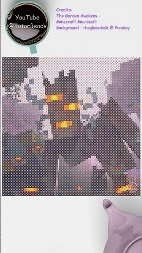 Perler Beads Idea : The Garden Awakens Minecraft