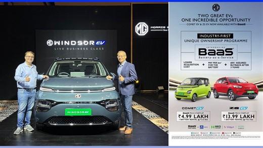MG Extends BaaS (Battery-as-a-Service) Program to ZS EV and Comet EV